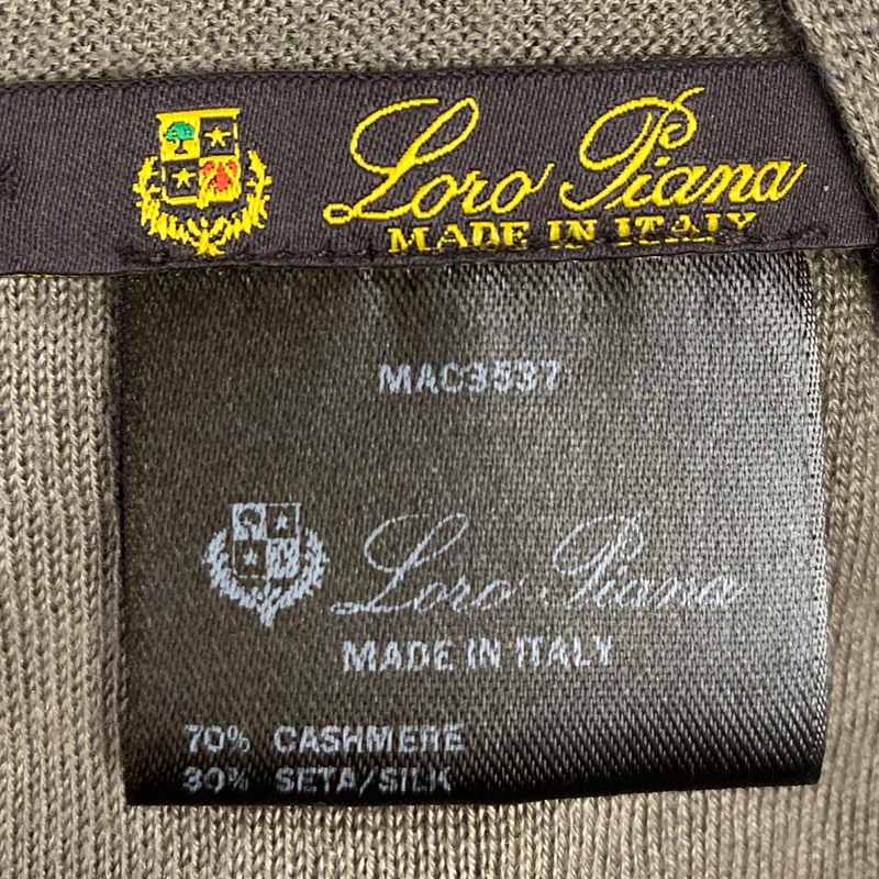 Loro Piana beige cashmere and silk scarf