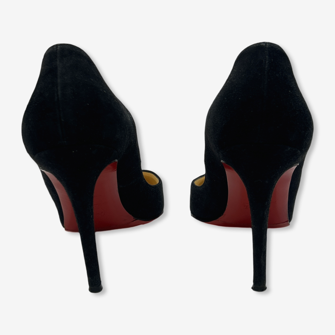 Christian Louboutin Black Suede High Heels – Loop Generation