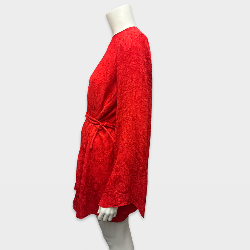 STELLA MCCARTNEY Red silk Kaftan dress