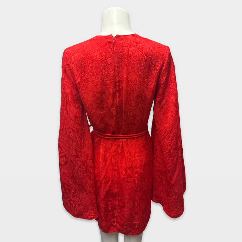 STELLA MCCARTNEY Red silk Kaftan dress