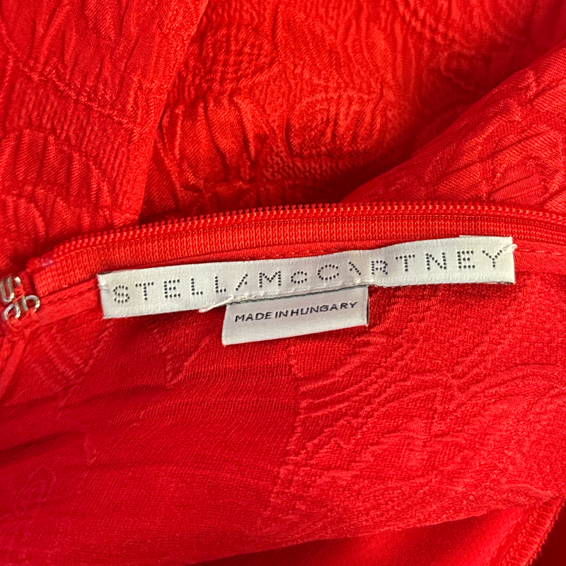 STELLA MCCARTNEY Red silk Kaftan dress