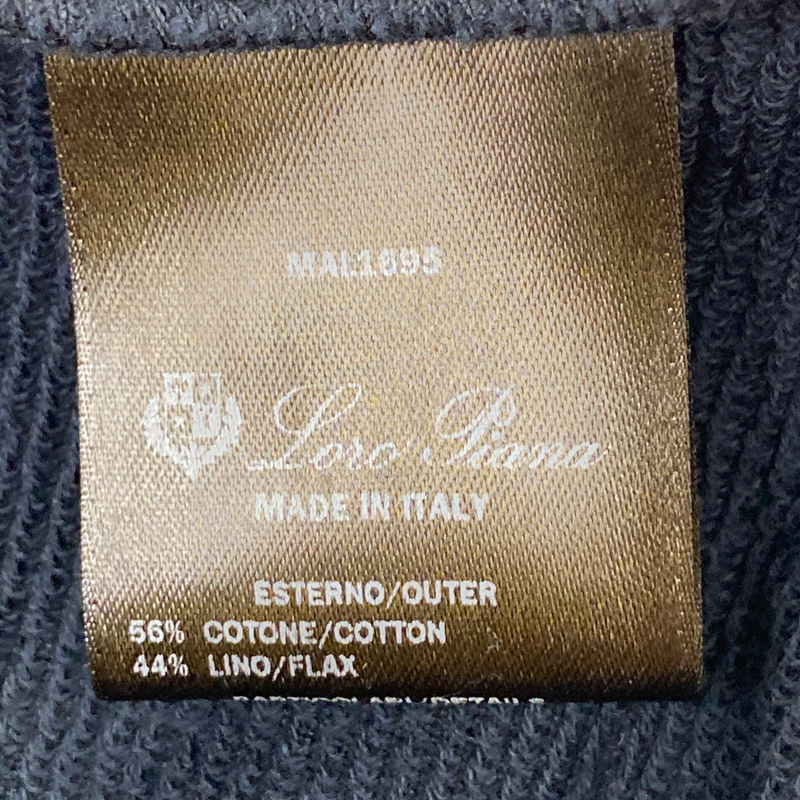 Loro Piana men's navy cotton joggers