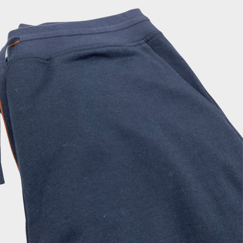 Loro Piana men's navy cotton joggers