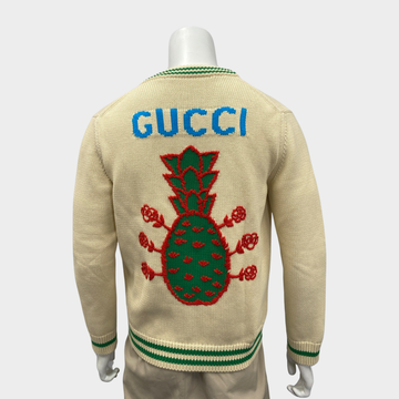 Gucci sweater with green bear discount