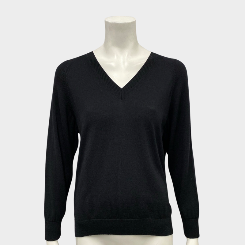 Simone Rocha women's black wool jumper with back bows
