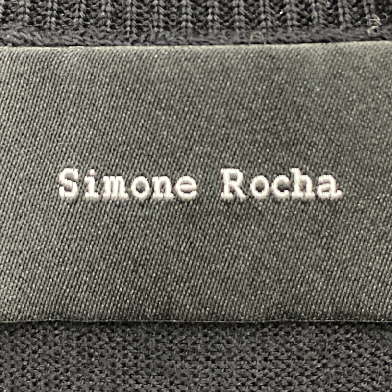 Simone Rocha women's black wool jumper with back bows