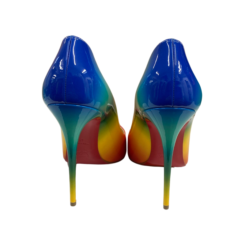 Christian Louboutin women's rainbow pigalle follies patent heel