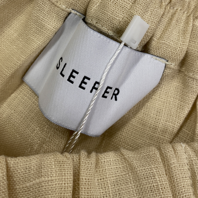 Sleeper 'Rumba' women's cream linen two-piece lounge set