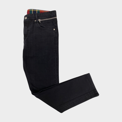 Alexander McQueen men's black jeans with zips