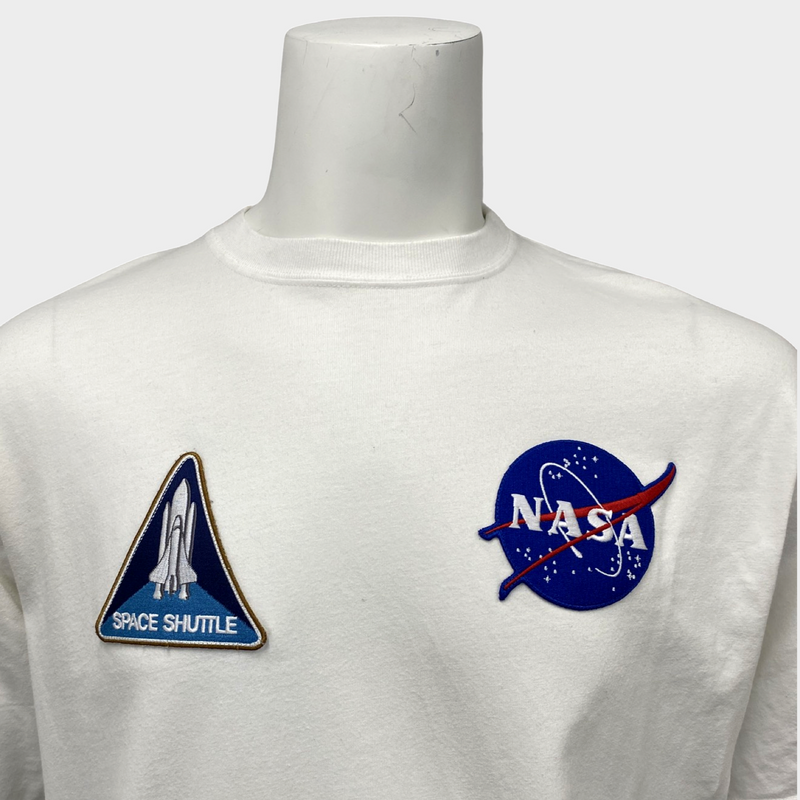 Balenciaga men's 'NASA' white cotton T-shirt