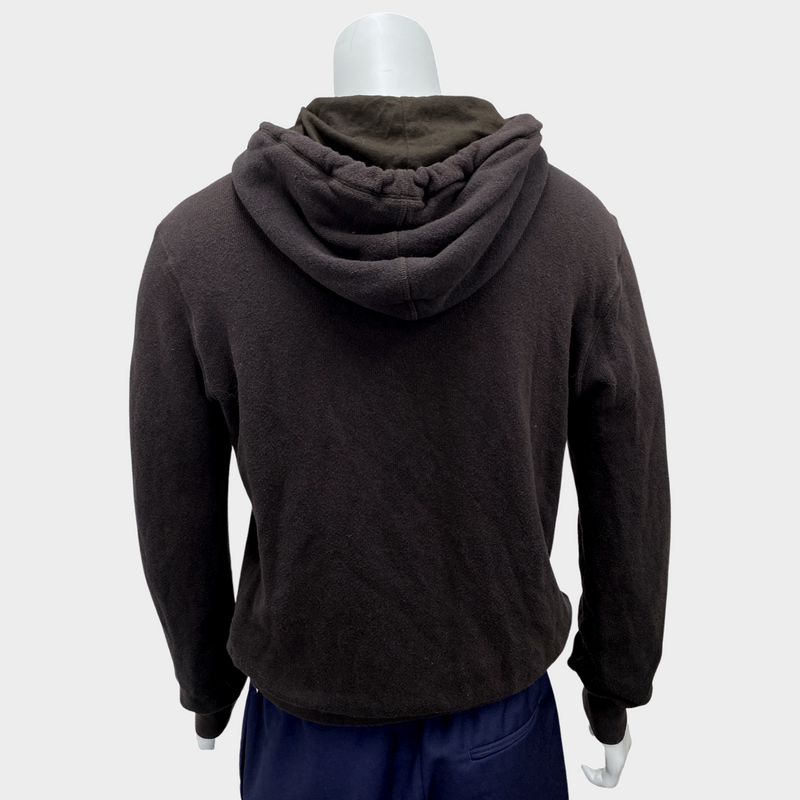 DOLCE&GABBANA men's 'Steve McQueen' brown cotton hoodie