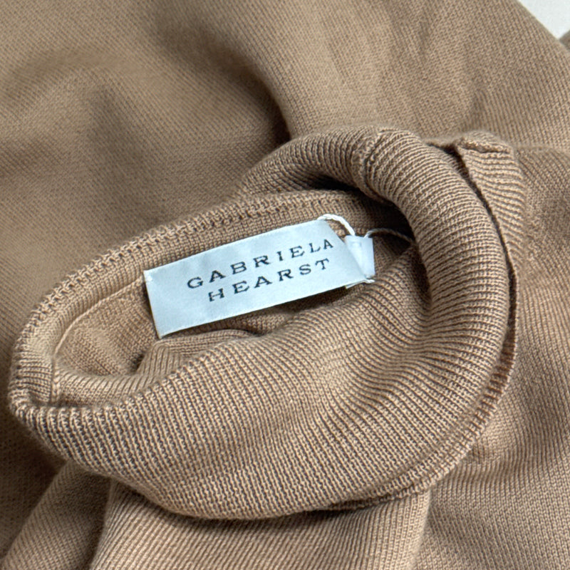 Gabriela Hearst Women's Beige Wool and Cashmere Turtleneck Jumper