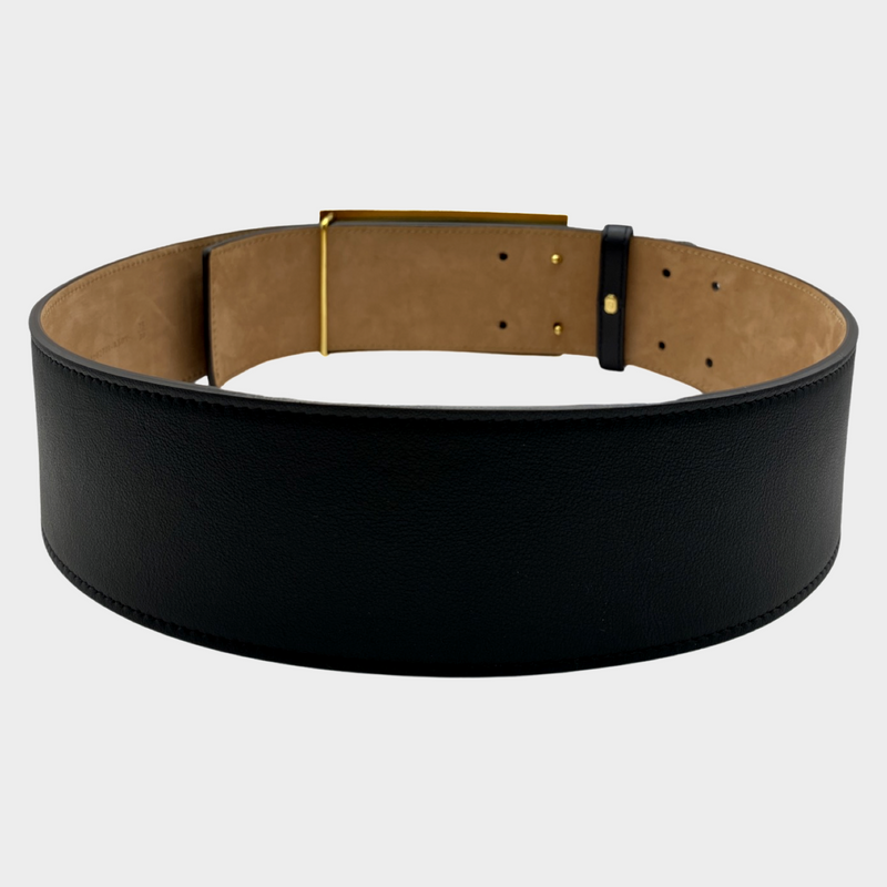 FENDI women's black leather corset belt