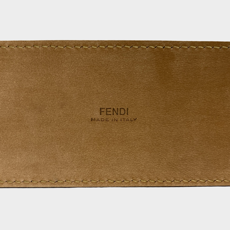 FENDI women's black leather corset belt