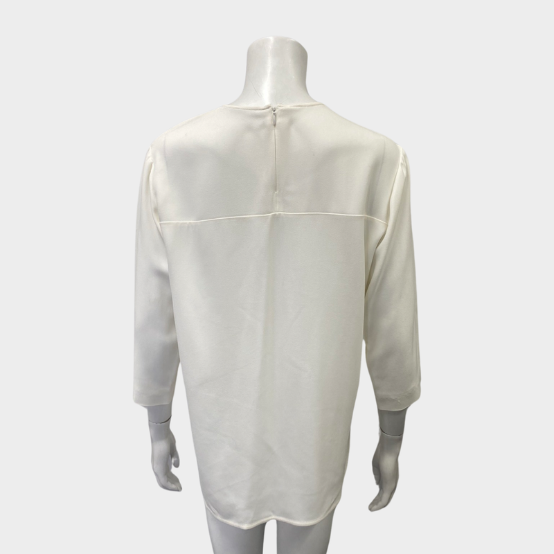 Stella McCartney women's white top with palms embroidered