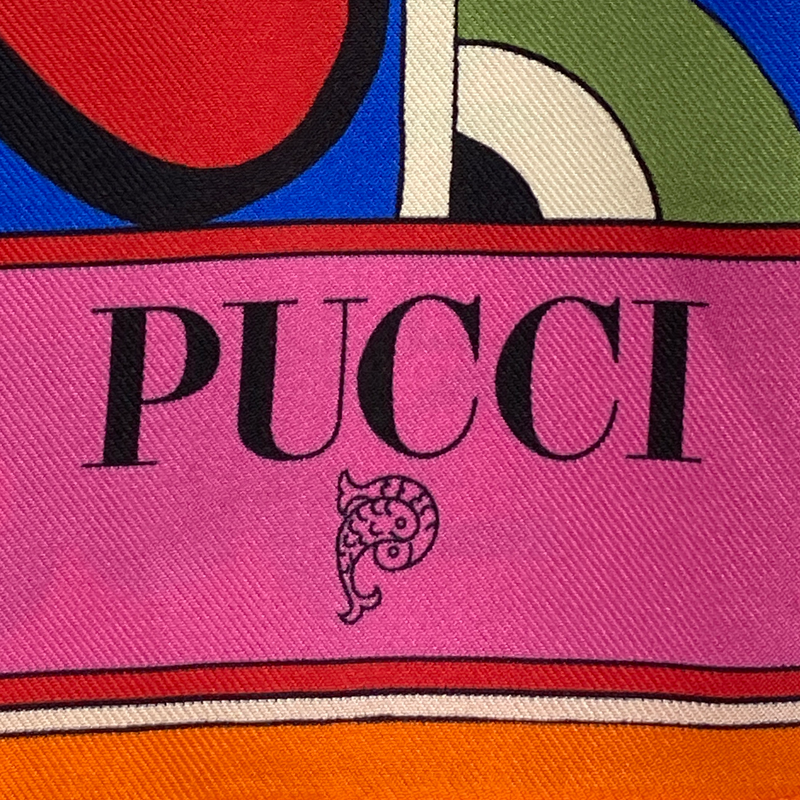 Emilio Pucci women's multicolour silk one shoulder top