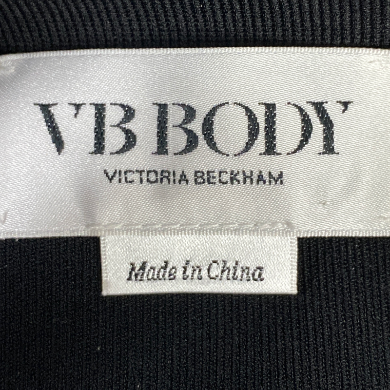 VB Body Victoria Beckham black midi cut-out dress