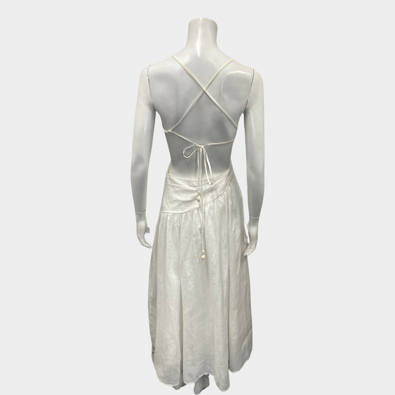 Zimmermann women's ecru linen dress