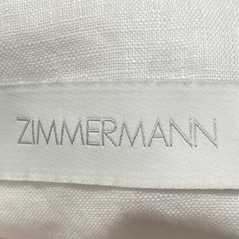 Zimmermann women's ecru linen dress