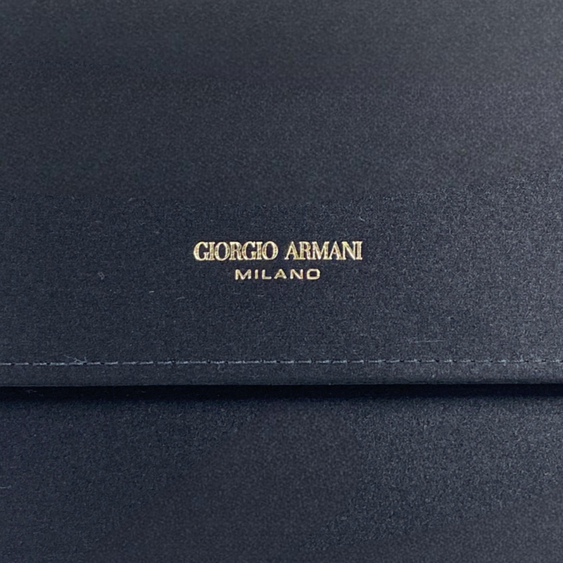 Giorgio Armani women's black clutch with chain