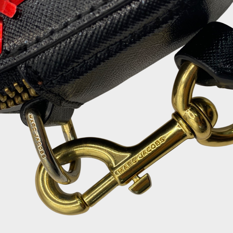 Marc Jacob's women's black leather 'Snapshot' crossbody handbag