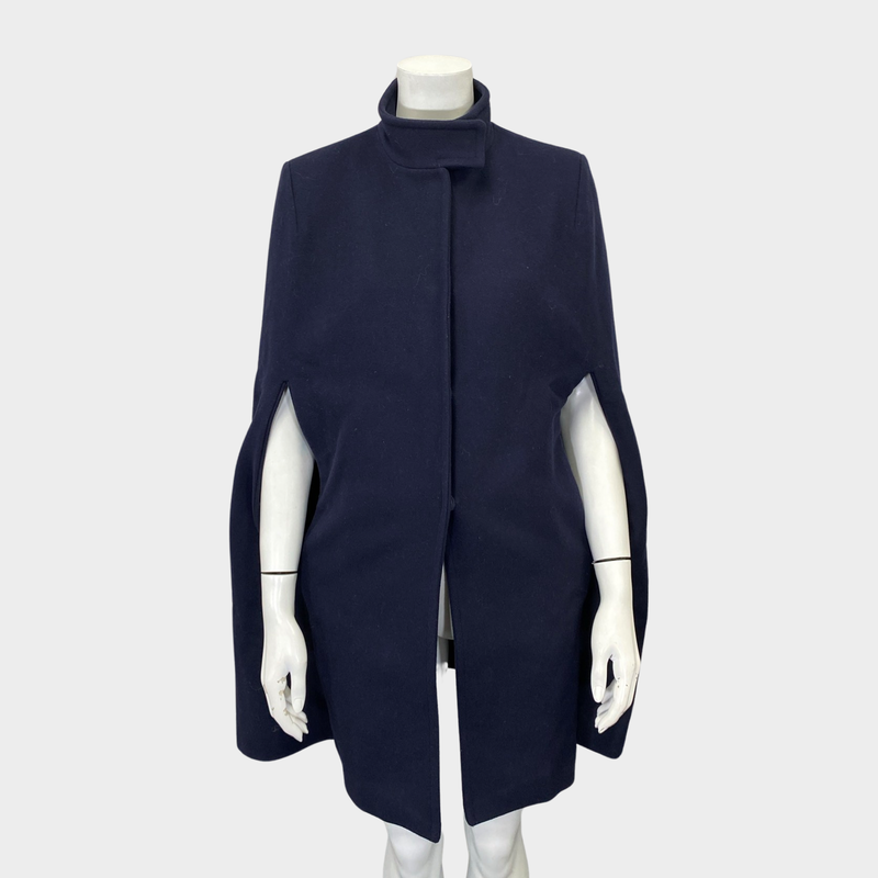Stella McCartney women's navy woolen cape