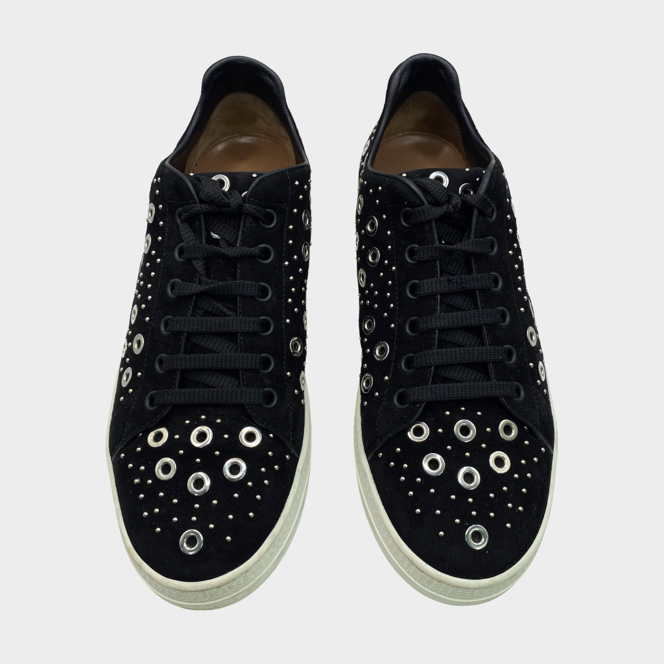 White 2024 studded sneakers