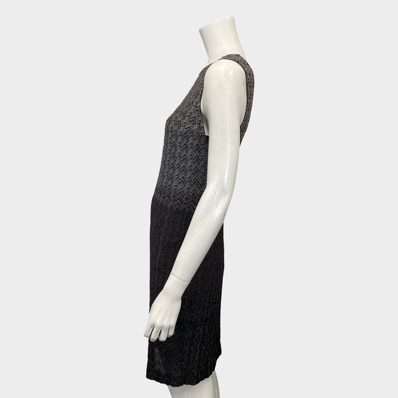 Missoni ombre grey glittery knitted dress