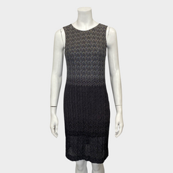 Missoni ombre grey glittery knitted dress