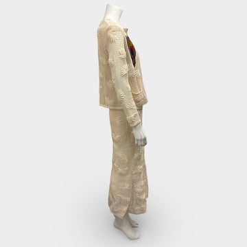 beige faux leather dress Chanel // SS 2006 Yellow Tiered Tweed Dress – VSP Consignment