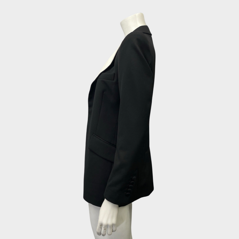 Les Hommes women's black tuxedo style blazer