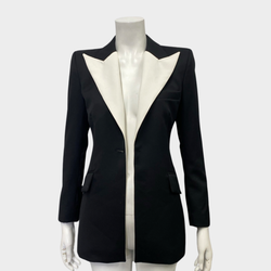 Les Hommes women's black tuxedo style blazer