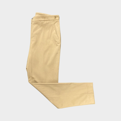 Loro Piana women's beige cotton trousers