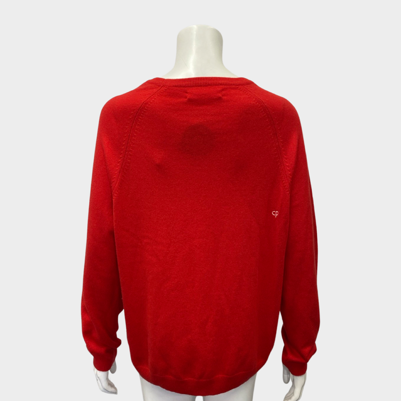 Chinti&Parker women's red wool jumper