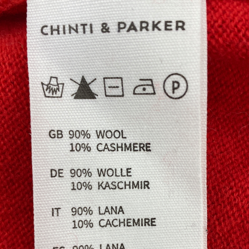 Chinti&Parker women's red wool jumper