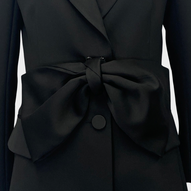 Pertegaz women's black blazer with bow