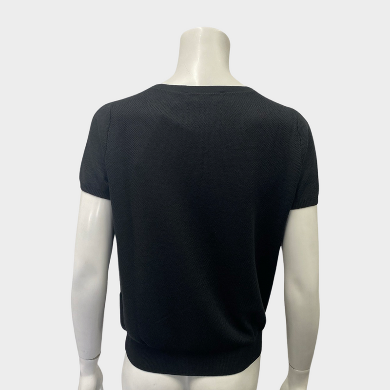 Loro Piana women's black knitted top
