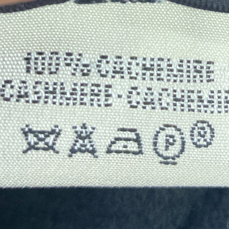Hermes women's black vintage cashmere cape