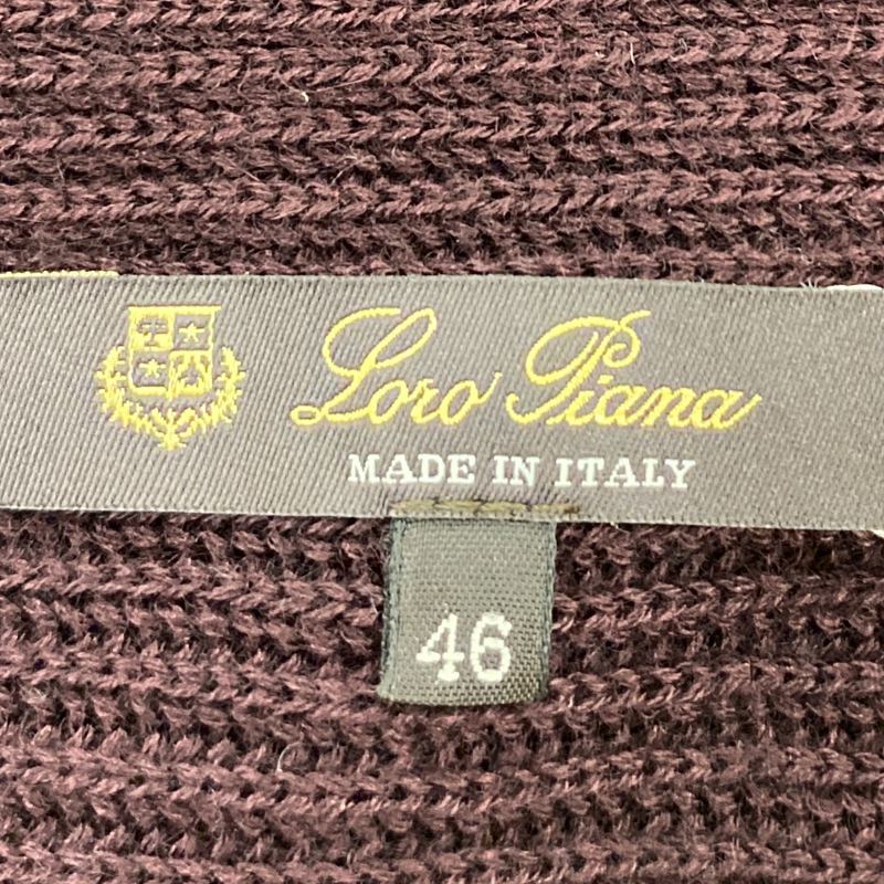 Loro Piana women's burgundy cashmere & silk jumper