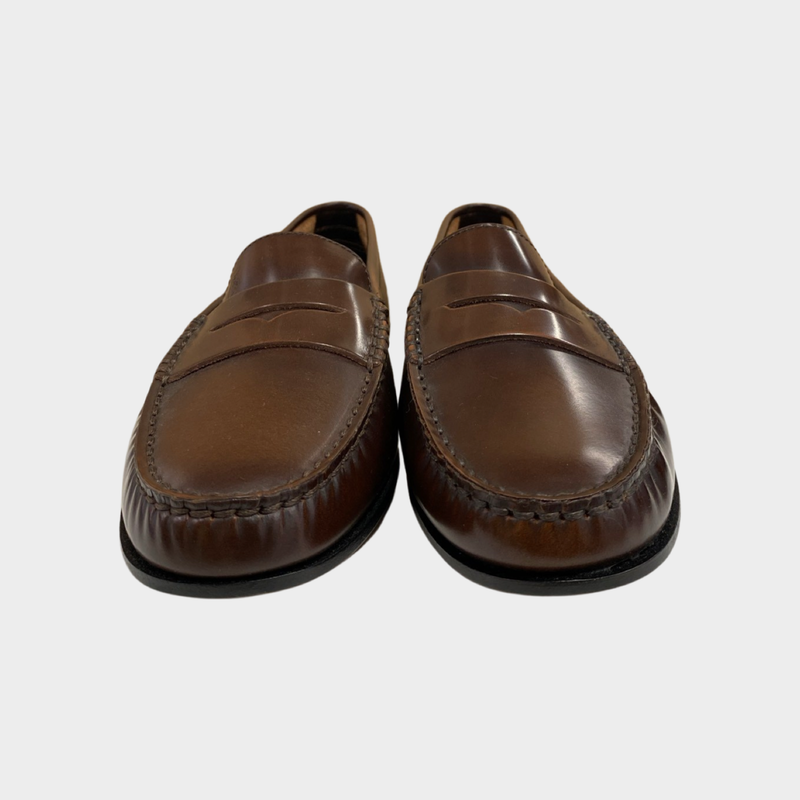 Tod's women's brown leather loafers