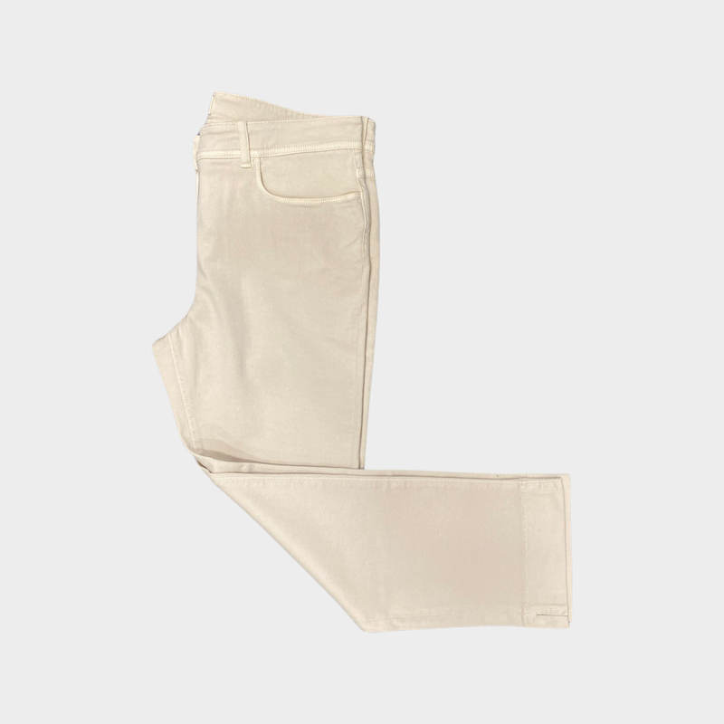 Loro Piana women's beige cotton classic trousers