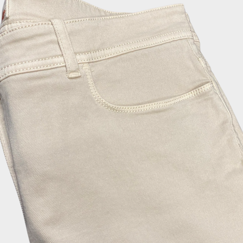 Loro Piana women's beige cotton classic trousers