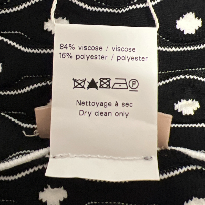 Alaia women's Black and white sleeveless dress