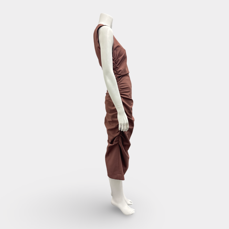 Dolce&Gabbana Women's Brown Ruched Dress