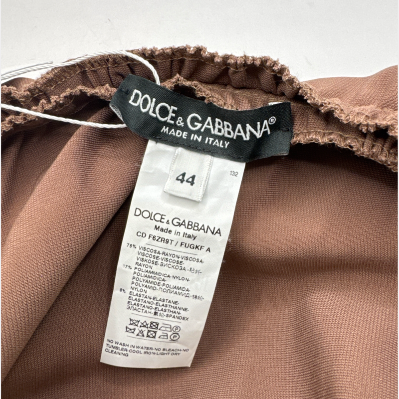 Dolce&Gabbana Women's Brown Ruched Dress