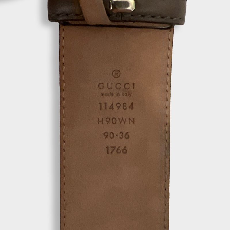Gucci Red and beige striped Belt