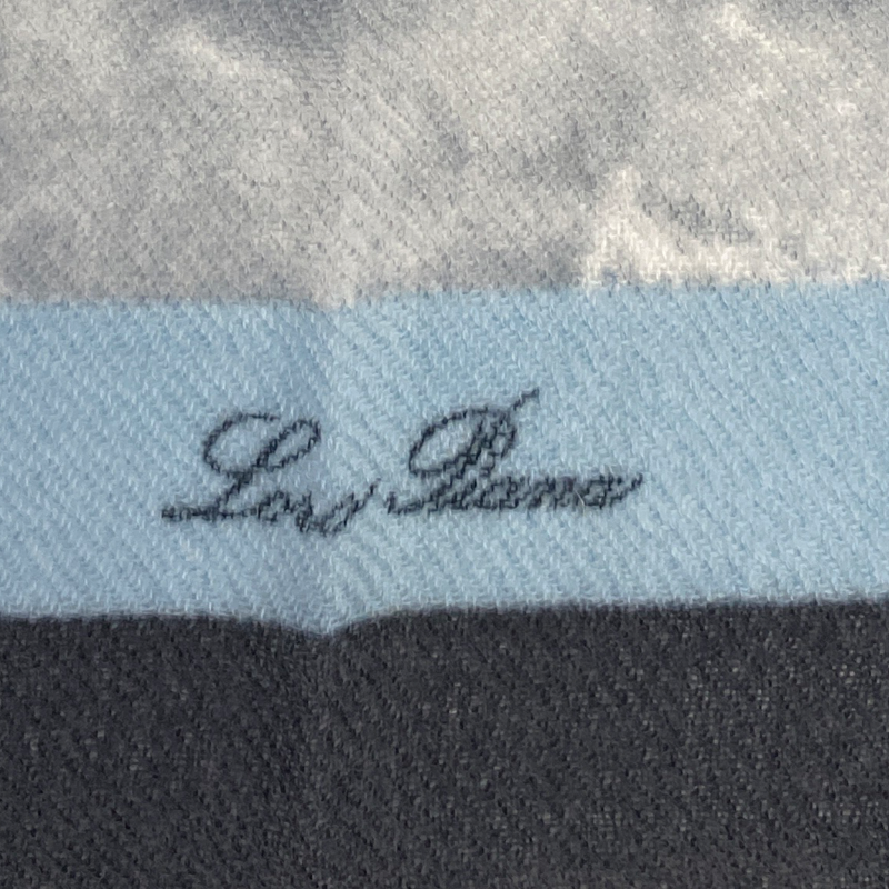 Loro Piana women's winter landscape print cashmere scarf