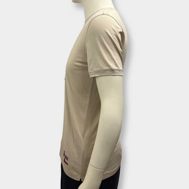 Fendi men's Beige banana graphic cotton T-Shirt