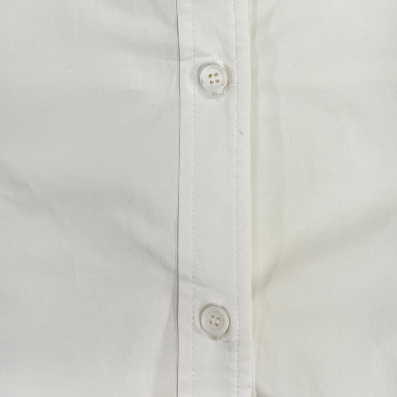 Juun J women's white double collar oversized shirt