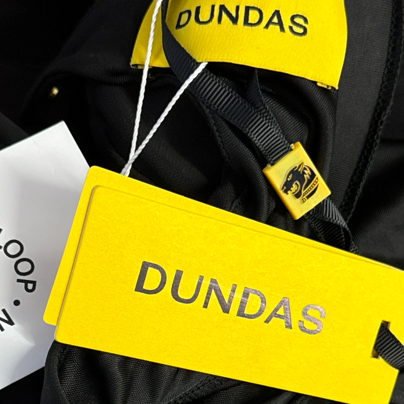 Dundas Black cut-out design Maxi Dress